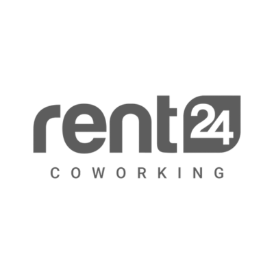 rent24 coworking grey logo